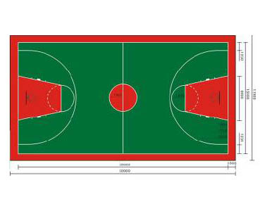 硅PU籃球場(chǎng)（3mm）