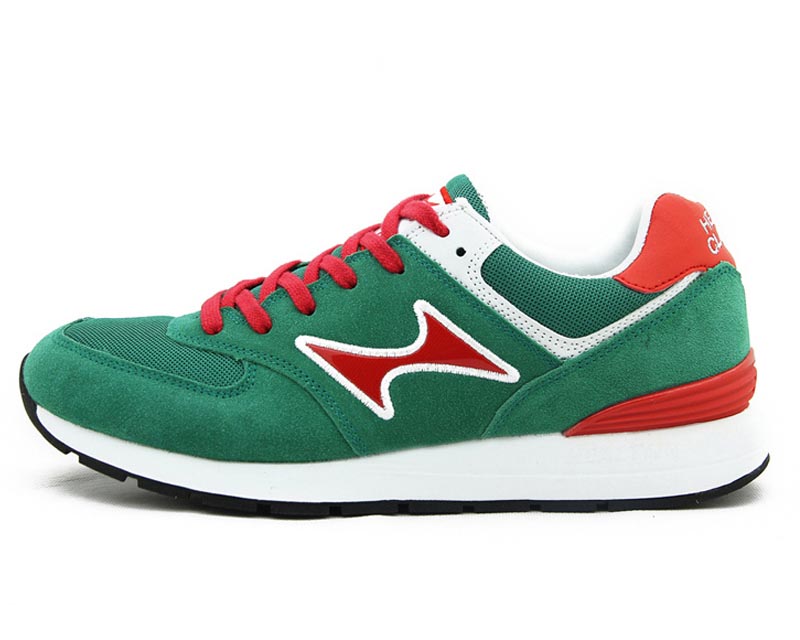 5050S-2 草綠、紅 復古跑步鞋