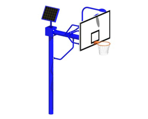 型號：YJD-Y111 直埋式太陽能籃球架